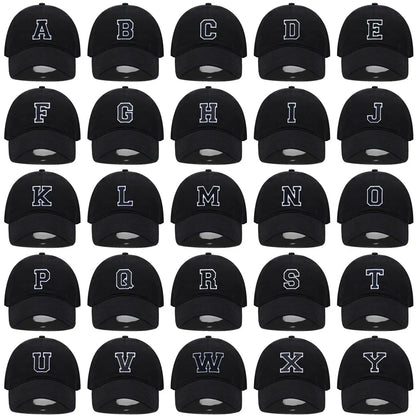 Initial Letter Embroidery Baseball Cap for Casual Sport Style