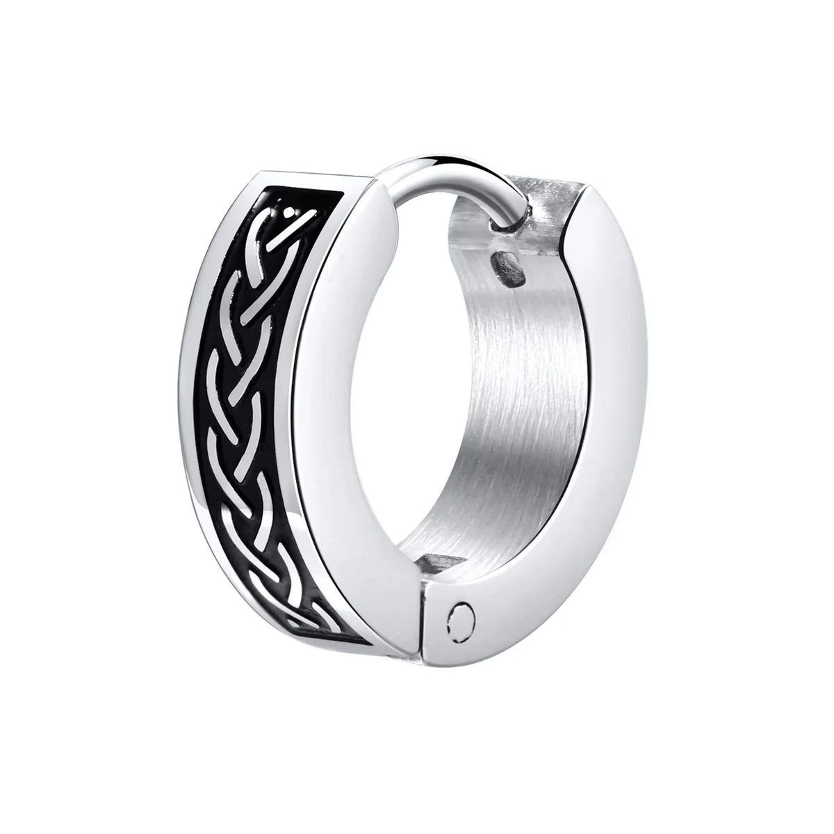 Mens Celtic Knot Hoop Earrings | Hypoallergenic Stainless Steel Huggie Earrings
