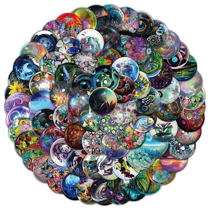 100 Cartoon Graffiti Stickers for Helmet Laptop Bike Skateboard | Waterproof Decals