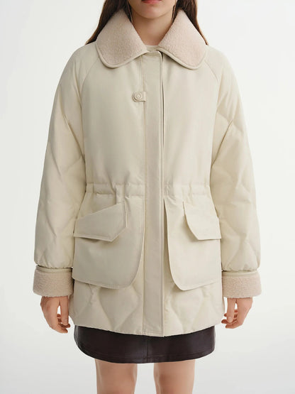 Women’s Waist-Defining Down Casual Winter Jacket