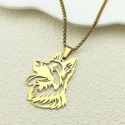 French Bulldog Pendant Necklace | Stainless Steel Dog Jewelry for Women Men