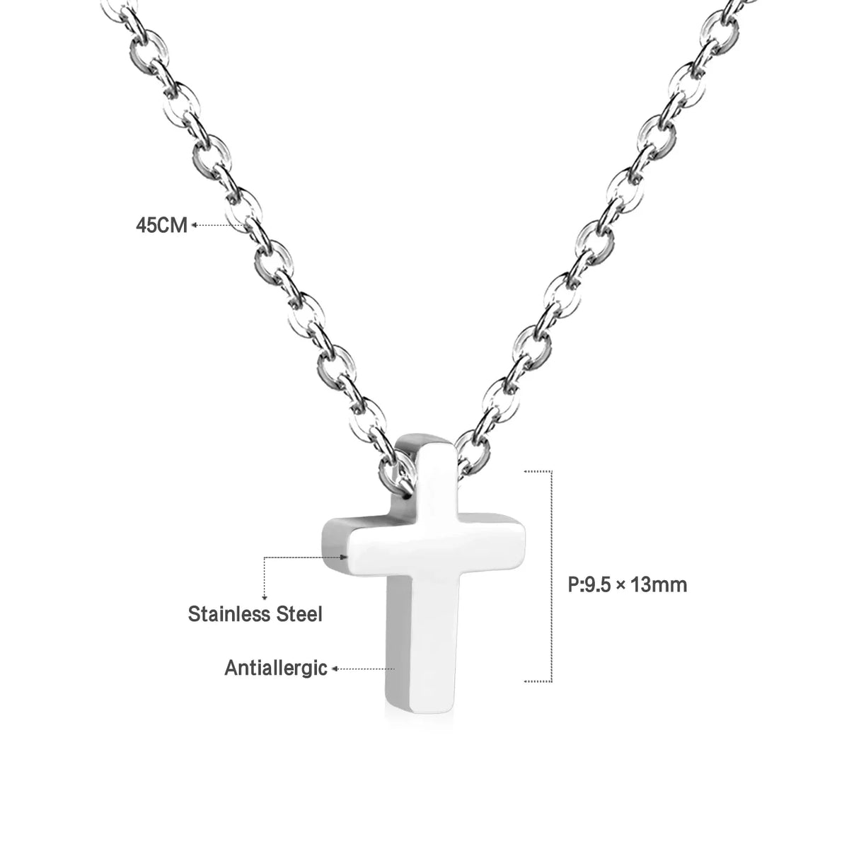 Simple Heart Pendant Necklace | Stainless Steel Clavicle Choker for Girls