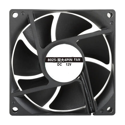 80mm PC Case Cooling Fan | 3Pin 4Pin DC 12V Silent Radiator Fan