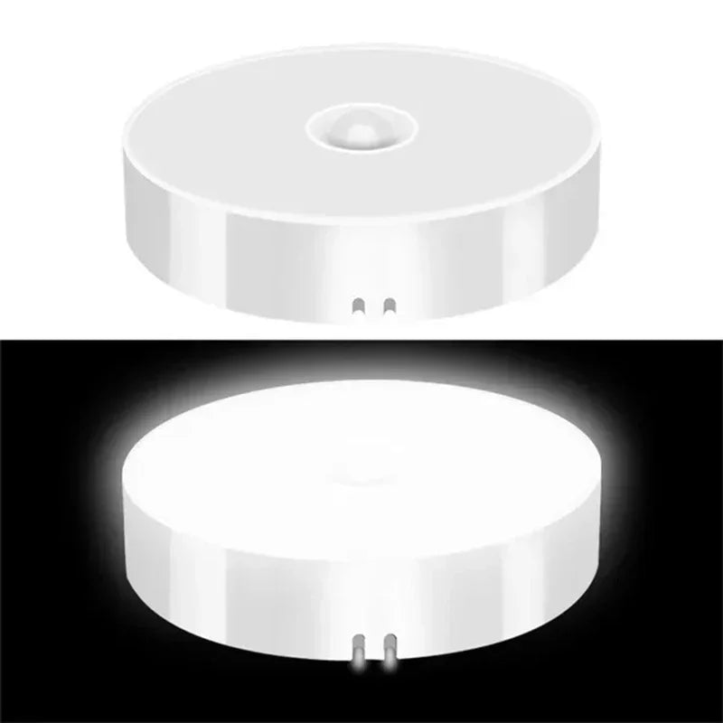 LED Motion Sensor Night Light USB Rechargeable Night Lamp For Kitchen Cabinet Wardrobe Lamp Staircase Wireless LED Closet Light