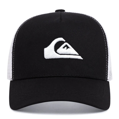 Triangle Surfing Embroidered Mesh Baseball Cap | Summer Breathable Hip Hop Trucker Hat