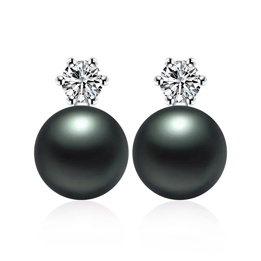 Real Freshwater Pearl Stud Earrings | 100% Genuine AAAA Pearl in 925 Sterling Silver