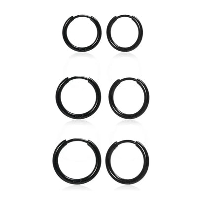 316L Stainless Steel Huggie Hoop Earrings | Hypoallergenic Cartilage Piercing Jewelry for Men and Women
