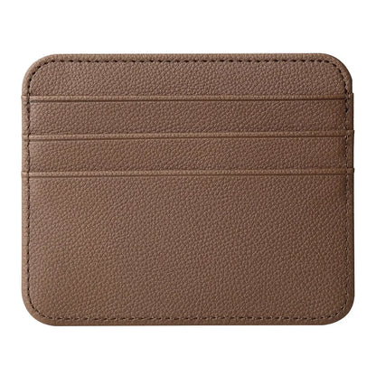 Slim Thin Mini ID Card Holder | PU Leather Credit Card Case for Men and Women