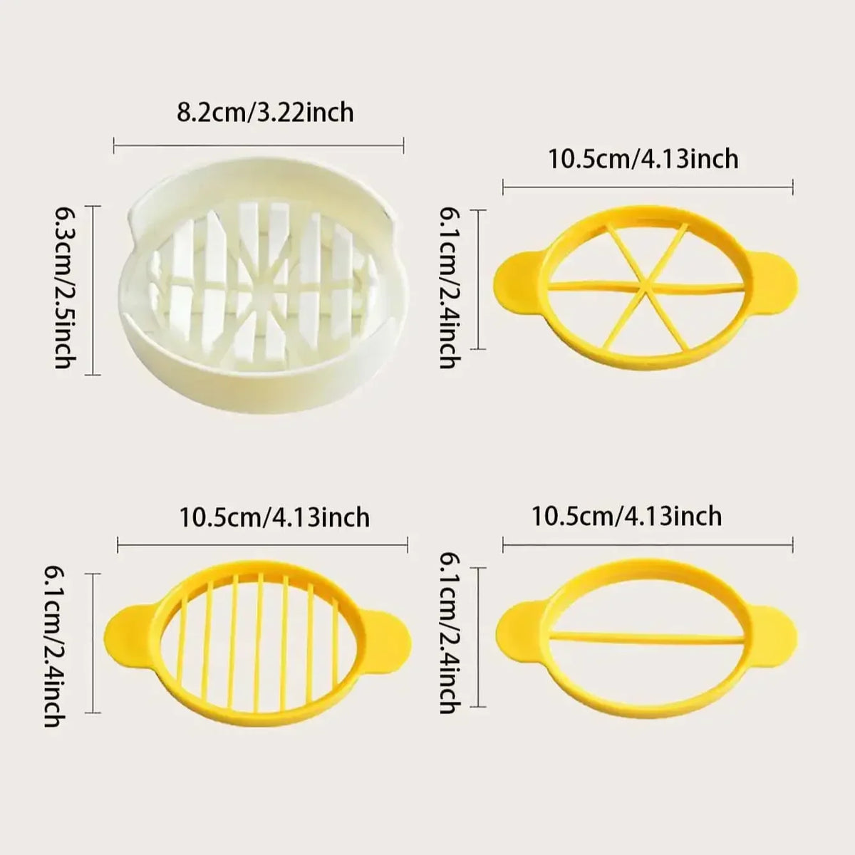 1pc Stainless Steel Egg Slicer | Handheld Multifunction Cutter for Eggs, Mushrooms, and Tomatoes