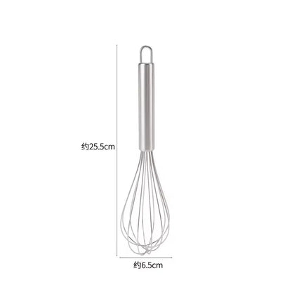 Manual Rotary Egg Beater | Stainless Steel Hand Whisk for Kitchen Baking
