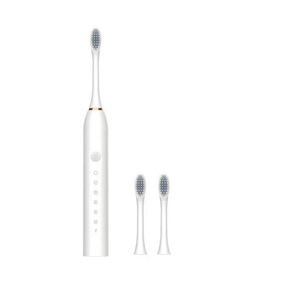 Electric Ultrasonic Toothbrush – 6 Speed Modes Soft Bristle USB Rechargeable Waterproof Tooth Cleaner | Automatic Toothbrush for Adults & Couples