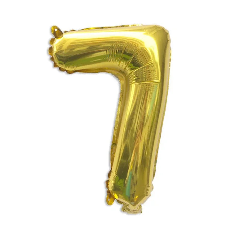 32 Inch Gold Foil Number Balloons 0-9 | Birthday Party Decorations