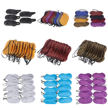 Silk Sleep Eye Mask Set | Light Blocking Padded Blindfold for Travel and Home