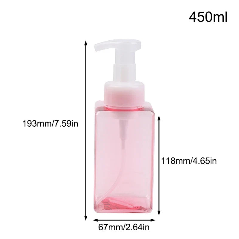 Portable Foam Soap Dispenser | Manual Press Pump Bottle for Bathroom and Travel