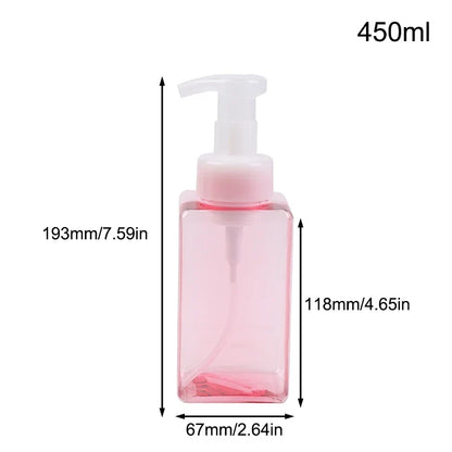 Portable Foam Soap Dispenser | Manual Press Pump Bottle for Bathroom and Travel