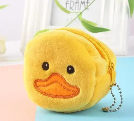 Cute Coin Purse with Keychain | Small Zipper Wallet for Change and Lipstick