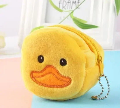 Cute Coin Purse with Keychain | Small Zipper Wallet for Change and Lipstick