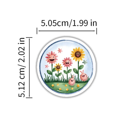 50PCS Natural Sciences Stickers Pack | Chemistry, Biology, Physics Decor for Classroom