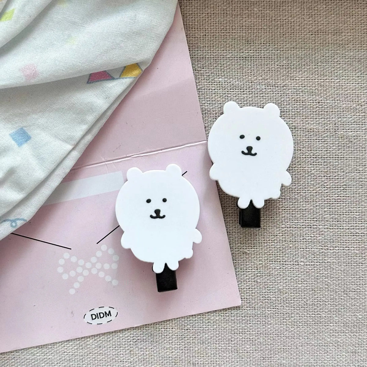 Cute Heart Bear Duckbill Hair Clip | Seamless Bangs Clip for Girls