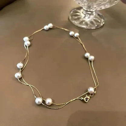 Taoya Imitation Pearl Beaded Necklace | Classic Fashion Jewelry for Women