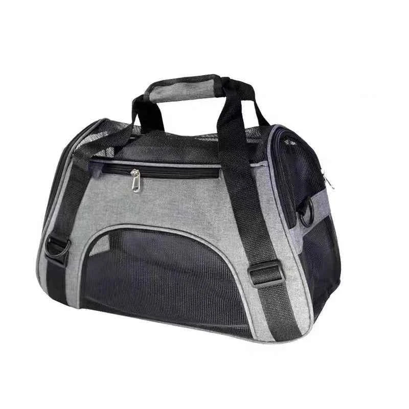 Portable Cat & Dog Carrier Bag – Foldable Breathable Travel Handbag