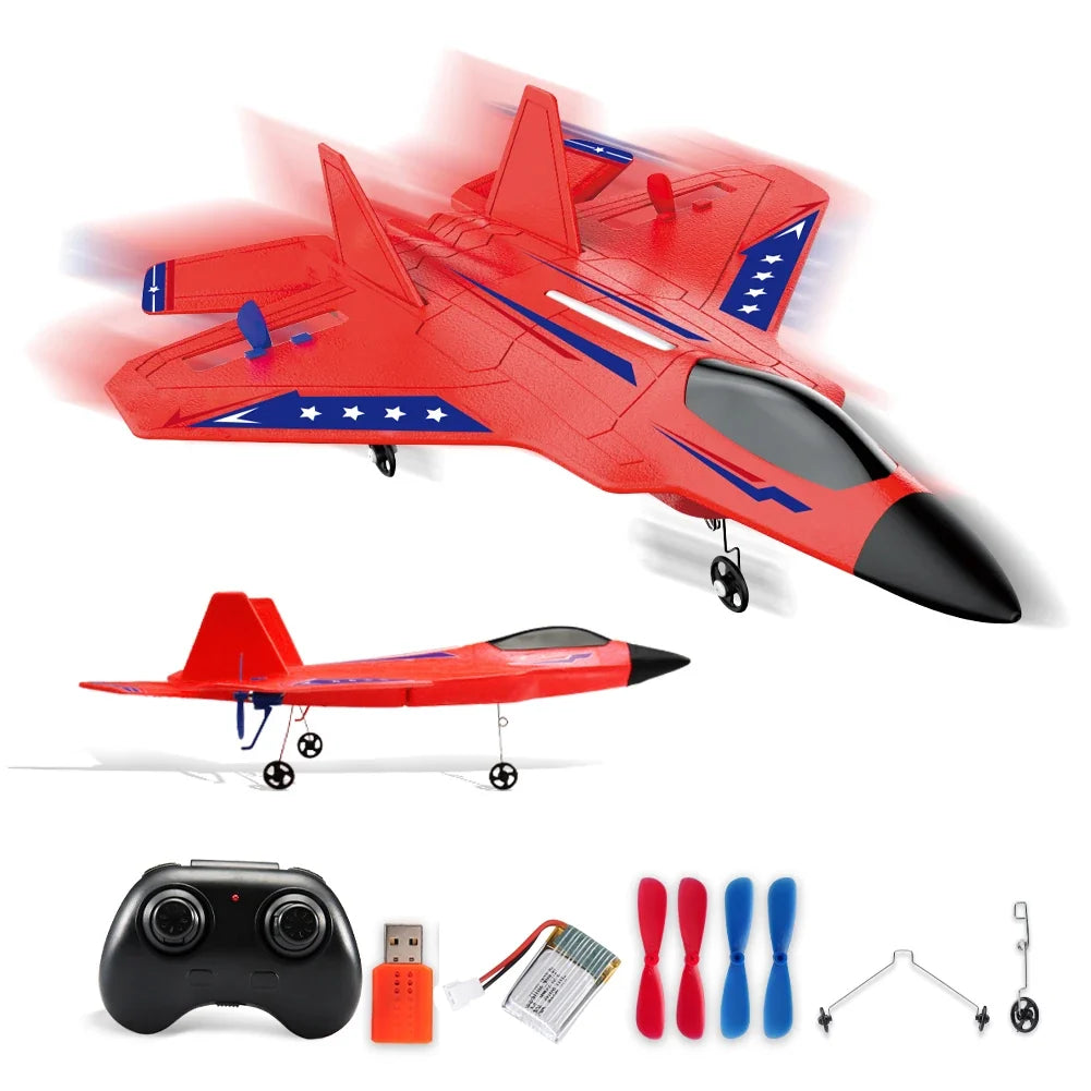 SU35 RC Plane FX620 FX820 2.4G Remote Control Flying Model Glider Airplane With LED Lights Aircraft Foam Toys For Children Gifts