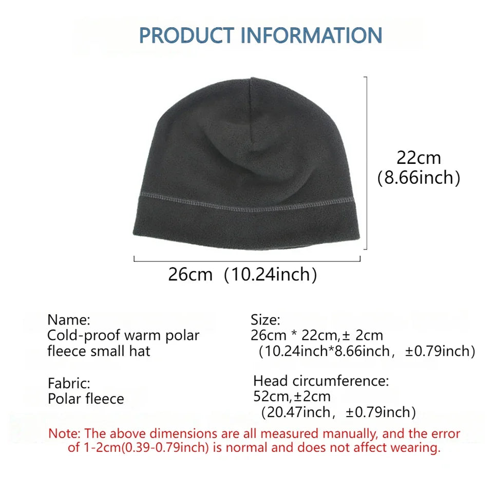 KoKossi Winter Fleece Windproof Cap – Warm Outdoor Sports Hat for Men, Thermal Ski, Cycling, Hiking & Camping Beanie