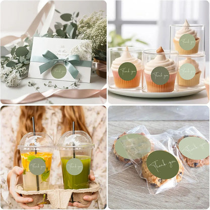 500pcs Round Thank You Stickers for Envelope Seal | Gift Packaging Labels for Party Decor and Scrapbooking