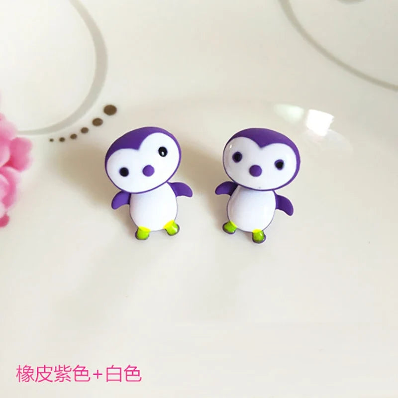 Handmade Polymer Clay Animal Earrings | Cute Dinosaur Cat Dog Stud Earrings for Women