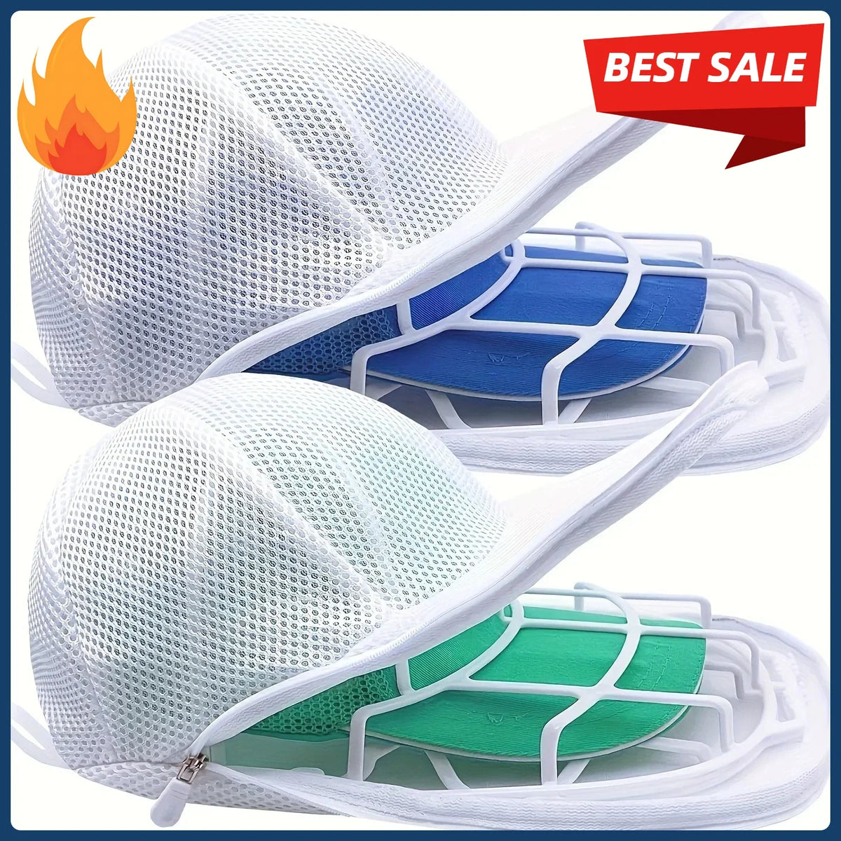 Hat cleaner cage for washing machine, hat cleaner with mesh bag, hat cleaner for baseball cap