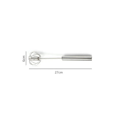Semi-Automatic Egg Beater | 304 Stainless Steel Manual Hand Mixer