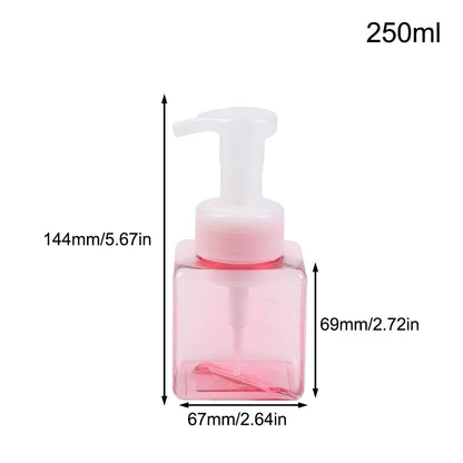 Portable Foam Soap Dispenser | Manual Press Pump Bottle for Bathroom and Travel