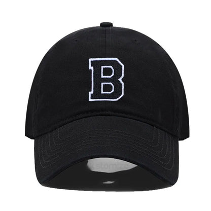 Initial Letter Embroidery Baseball Cap for Casual Sport Style
