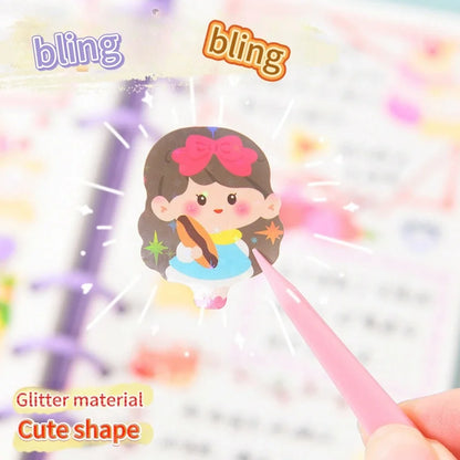 200p Kawaii Stickers for Kids | Cute Stationery Diary Decoration Set