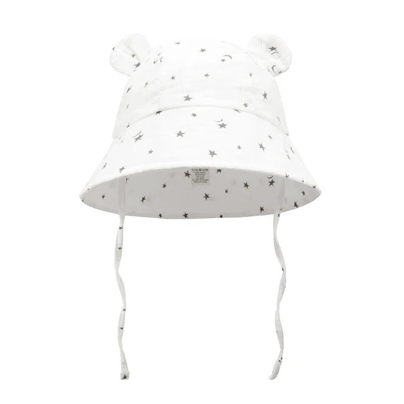 Muslin Baby Sun Hat for Toddlers | 100% Cotton Cartoon Kids Cap