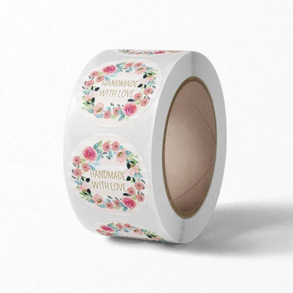 500pcs Handmade With Love Stickers | Baking Label Wedding Party Decoration Envelope Seal