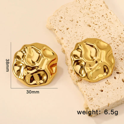 LUXUKISSKIDS Fairy Flower Earrings Stud | Gold-Plated Stainless Steel Piercing Jewelry for Women