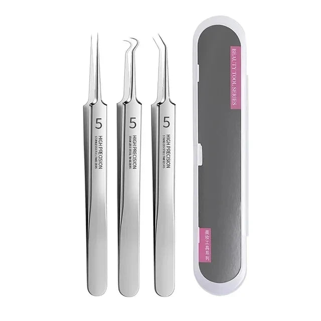 Ultra-Fine Blackhead Remover Tweezers | Precision Acne Extraction Tool