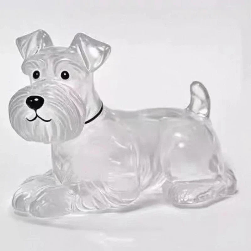 Clear Puppy Hair Memorial Keepsake Capsule | Pet Fur Display Keychain