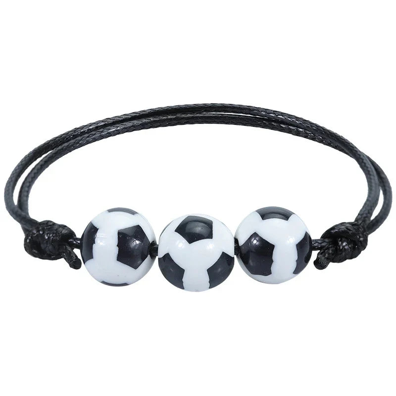 Sports Bracelet Set | 5 or 10 Pack Adjustable Beaded Bracelets for Sports Theme Parties