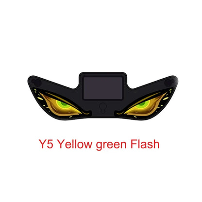 Solar Devil Eye Car Warning Light | USB-C Rechargeable Window Lamp