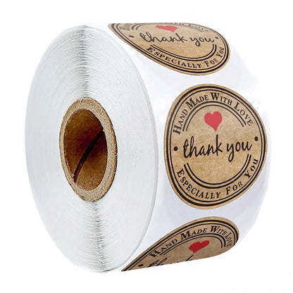 500pcs Handmade With Love Stickers | Baking Label Wedding Party Decoration Envelope Seal