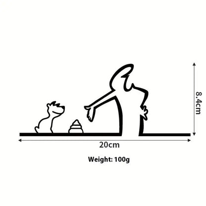 Line Figure Metal Poster for Living Room | Modern Switch Sticker Wall Art