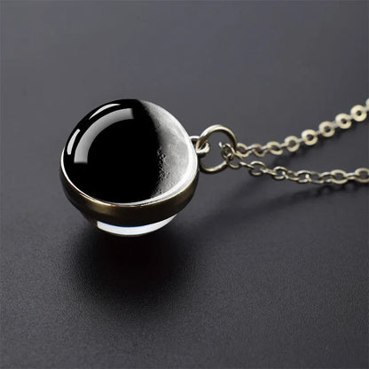 Solar System Galaxy Pendant Necklace | Unisex Astronomy Jewelry Gift
