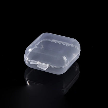 5-50pcs Mini PP Plastic Storage Box | Clear Single-Compartment Organizer for Jewelry, Fishhooks, and Small Components