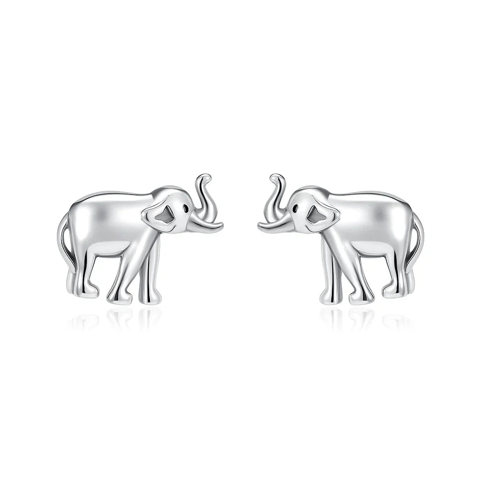 2026 New 925 Silver Elephant Cherry Blossom Butterfly Heart Earrings | Fine Jewelry for Women