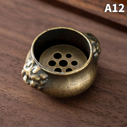 Dragon Turtle Incense Holder | Brass Alloy Incense Burner with Snail Sculpture