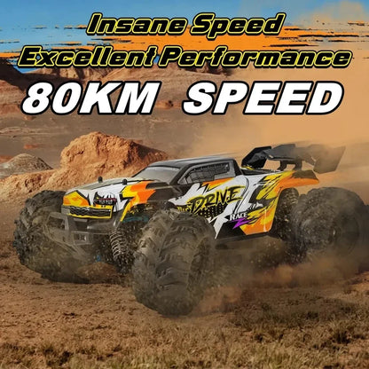 4WD Remote Control Car Off Road 4x4 RC High Speed Buggy Truck Super Brushless 50 or 80KM/H Fast Drift Racing Toy Kids Adults