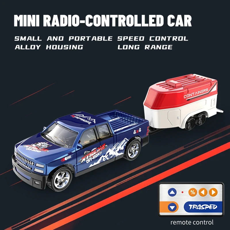 New RC Car MINI Alloy 1/64 Remote Control Car Convenient to Carry 60 Minutes of Work Time Children's Gifts Electronic Toys