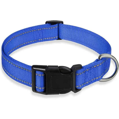 Reflective Adjustable Nylon Dog Collar Strap – Safety Traction Rope